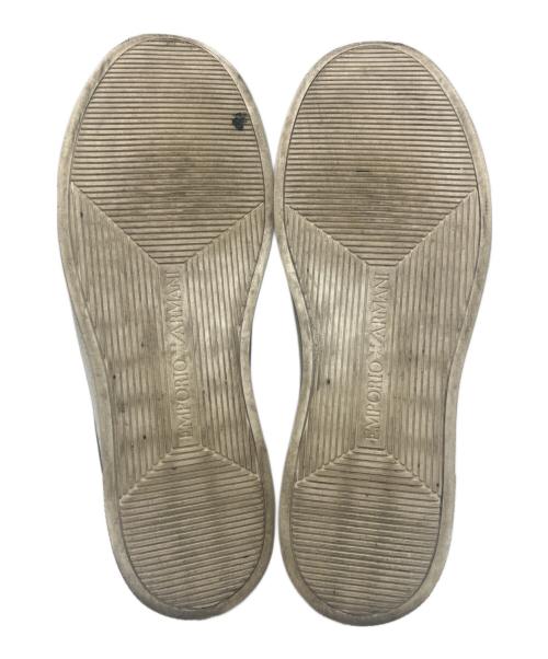 EMPORIO ARMANI（エンポリオ アルマーニ）EMPORIO ARMANI (エンポリオ アルマーニ) スリッポン ブラック サイズ:26の古着・服飾アイテム