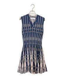 ANAYI（アナイ）の古着「ノースリーブワンピース」｜ネイビー×ホワイト