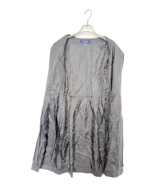 M'S GRACY（エムズグレイシー）M'S GRACY (エムズグレイシー) 長袖ワンピース グレー×ホワイト サイズ:Mの古着・服飾アイテム