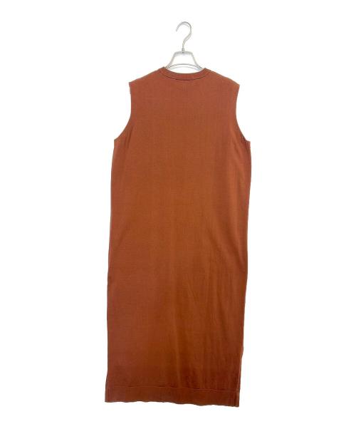 ENFOLD（エンフォルド）ENFOLD (エンフォルド) ノースリーブワンピース ブラウン サイズ:Mの古着・服飾アイテム