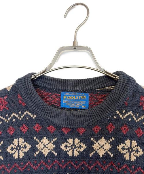 PENDLETON（ペンドルトン）PENDLETON (ペンドルトン) 厚手ニット ネイビー サイズ:XLの古着・服飾アイテム