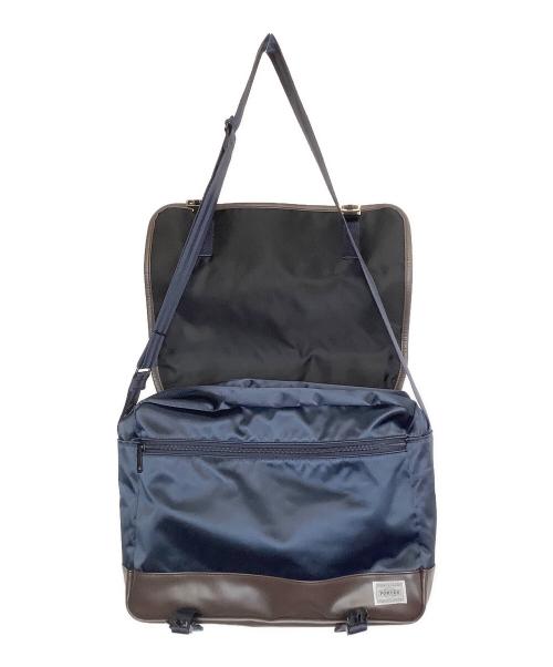 PORTER（ポーター）PORTER (ポーター) ショルダーバッグ ネイビー×ブラウンの古着・服飾アイテム