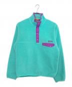 Patagoniaパタゴニア）の古着「スナップT」｜エメラルドグリーン×パープル