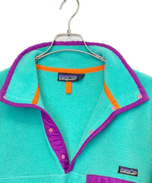 Patagonia（パタゴニア）Patagonia (パタゴニア) スナップT エメラルドグリーン×パープル サイズ:Mの古着・服飾アイテム