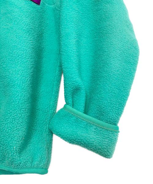 Patagonia（パタゴニア）Patagonia (パタゴニア) スナップT エメラルドグリーン×パープル サイズ:Mの古着・服飾アイテム