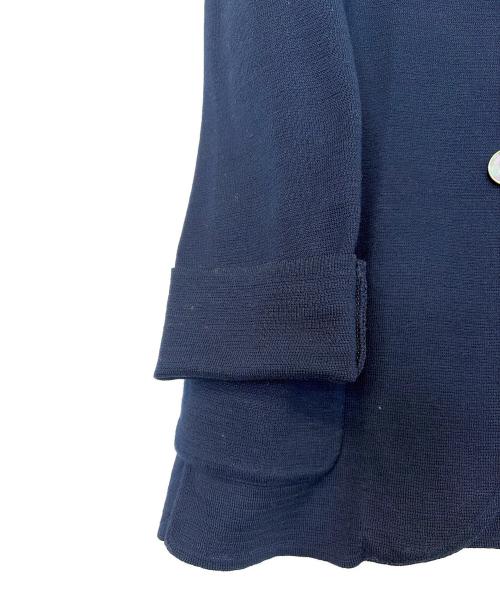 LARDINI（ラルディーニ）LARDINI (ラルディーニ) ニットテーラードジャケット ネイビー サイズ:Lの古着・服飾アイテム