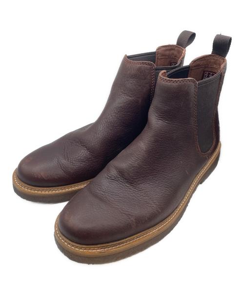 CLARKS（クラークス）CLARKS (クラークス) サイドゴアブーツ ブラウン サイズ:26.5cmの古着・服飾アイテム