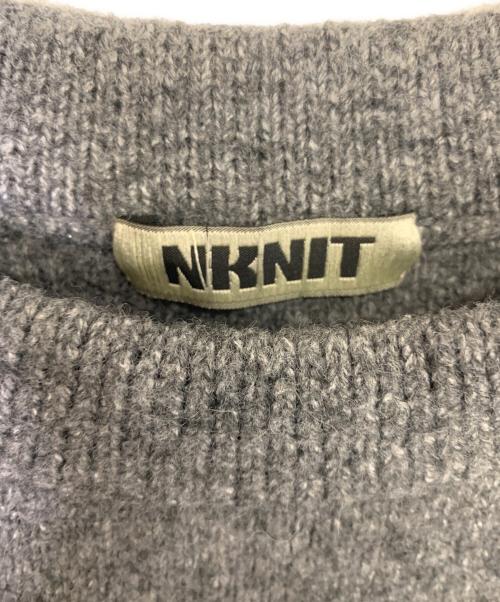 NKNIT（ンニット）NKNIT (ンニット) ハートパターンニット グレー×ネイビーの古着・服飾アイテム
