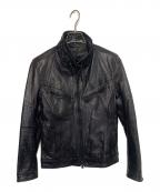 NICOLE CLUBニコル クラブ）の古着「レザージャケット」｜ブラック