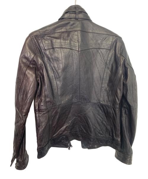 NICOLE CLUB（ニコル クラブ）NICOLE CLUB (ニコル クラブ) レザージャケット ブラック サイズ:46の古着・服飾アイテム