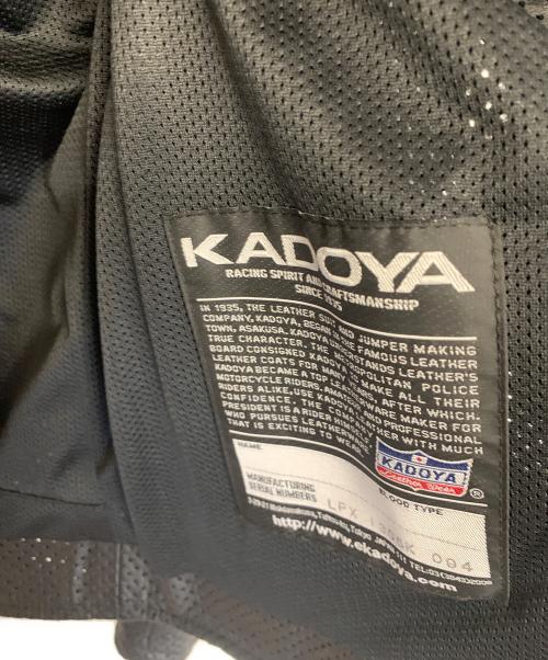 KADOYA（カドヤ）KADOYA (カドヤ) パンチングプロテクタージャケット ブラック サイズ:Lの古着・服飾アイテム
