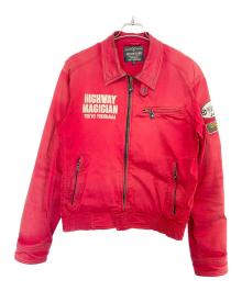 YELLOW CORN（イエローコーン）の古着「ジップジャケット」｜レッド