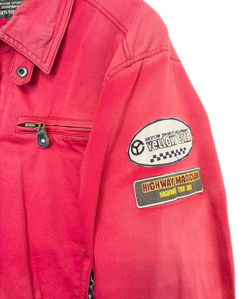 YELLOW CORN（イエローコーン）YeLLOW CORN (イエローコーン) ジップジャケット レッド サイズ:LLの古着・服飾アイテム
