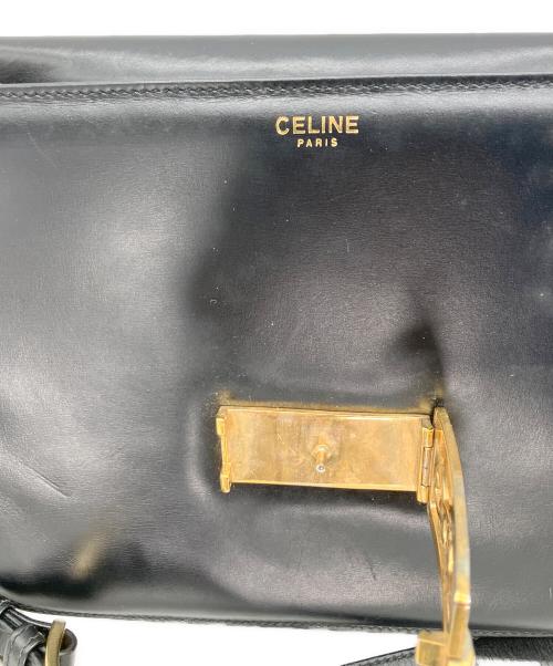 CELINE（セリーヌ）CELINE (セリーヌ) ホースビットショルダーバッグ ブラックの古着・服飾アイテム