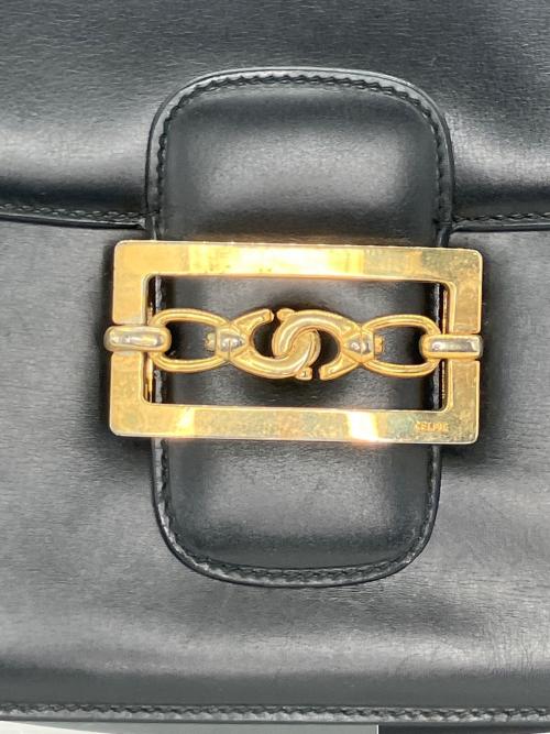 CELINE（セリーヌ）CELINE (セリーヌ) ホースビットショルダーバッグ ブラックの古着・服飾アイテム