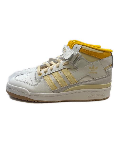 adidas（アディダス）adidas (アディダス) adidas Forum mid（アディダス） ホワイト×イエロー サイズ:26 未使用品の古着・服飾アイテム