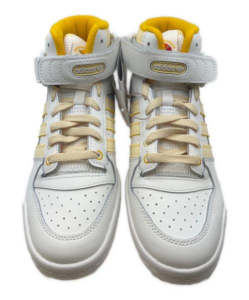 adidas（アディダス）adidas (アディダス) adidas Forum mid（アディダス） ホワイト×イエロー サイズ:26 未使用品の古着・服飾アイテム