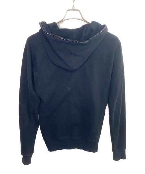 1piu1uguale3（ウノピュウノウグァーレトレ）1piu1uguale3 (ウノピュウノウグァーレトレ) ジップパーカー ブラック サイズ:Sの古着・服飾アイテム