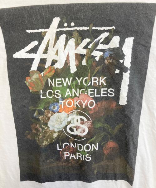 stussy（ステューシー）stussy (ステューシー) 半袖カットソー ホワイト サイズ:Lの古着・服飾アイテム