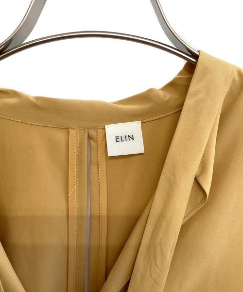 ELIN（エリン）ELIN (エリン) 長袖ワンピース ライトブラウン サイズ:36の古着・服飾アイテム