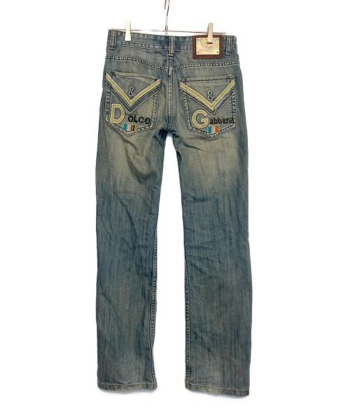 DOLCE & GABBANA（ドルチェ＆ガッバーナ）DOLCE & GABBANA (ドルチェ＆ガッバーナ) デニムパンツ インディゴ サイズ:Ｗ31（78.5cm）の古着・服飾アイテム