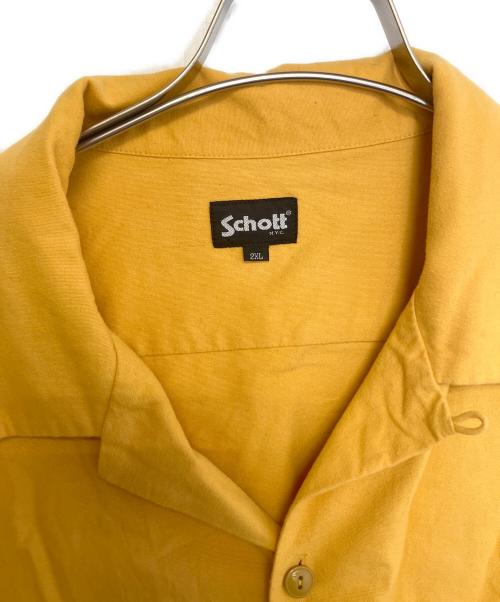 Schott（ショット）Schott (ショット) オープンカラーシャツ イエロー サイズ:2XLの古着・服飾アイテム