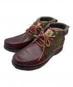 山陽山長サンヨウヤマチョウ）の古着「チャッカーブーツ」｜ブラウン×オリーブ