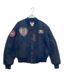 AERO EQUIOMENT（エアロ エクイップメント）の古着「MA-1ジャケット」｜ブラック