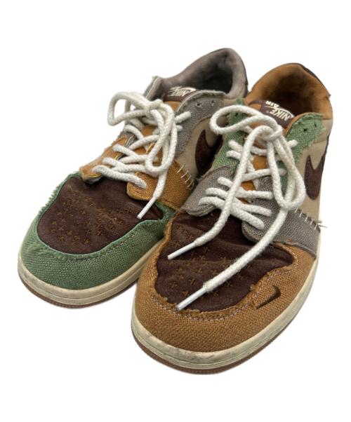 NIKE（ナイキ）NIKE (ナイキ) Zion Williamson (ザイオン ウィリアムソン) ジョーダン 1 レトロ ベージュ×グリーン サイズ:30の古着・服飾アイテム