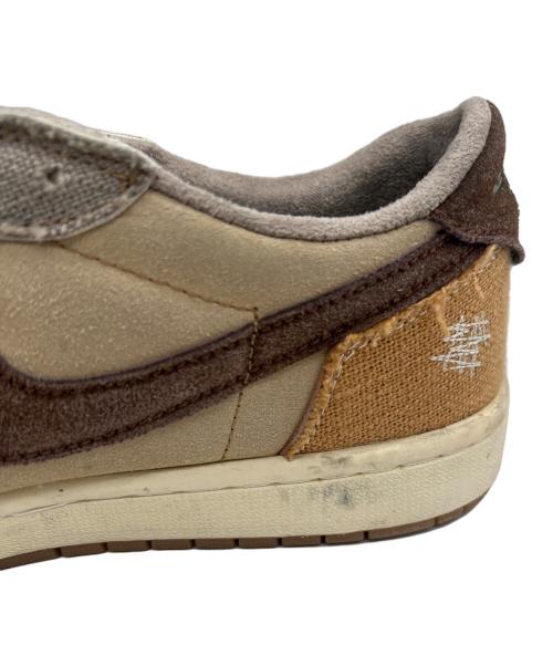 NIKE（ナイキ）NIKE (ナイキ) Zion Williamson (ザイオン ウィリアムソン) ジョーダン 1 レトロ ベージュ×グリーン サイズ:30の古着・服飾アイテム