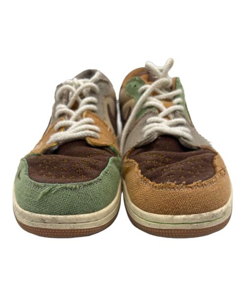 NIKE（ナイキ）NIKE (ナイキ) Zion Williamson (ザイオン ウィリアムソン) ジョーダン 1 レトロ ベージュ×グリーン サイズ:30の古着・服飾アイテム