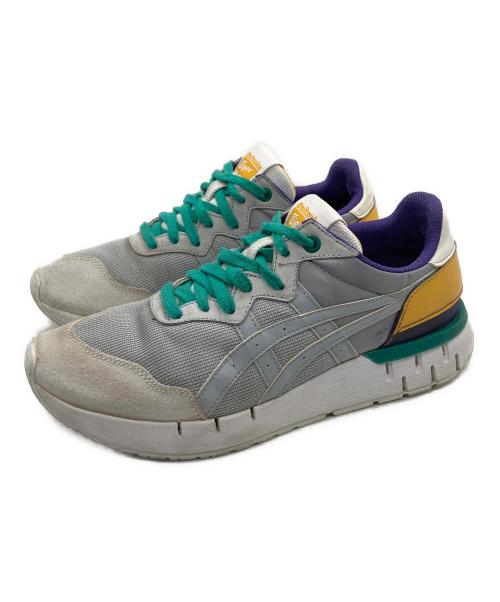 Onitsuka Tiger（オニツカタイガー）Onitsuka Tiger (オニツカタイガー) ローカットスニーカー グレー×グリーン サイズ:26cmの古着・服飾アイテム