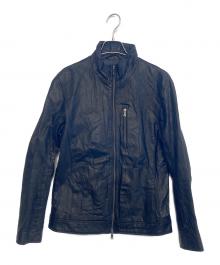 TETE HOMME（テット オム）の古着「レザージャケット」｜ブラック