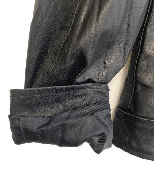 TETE HOMME（テット オム）TETE HOMME (テット オム) レザージャケット ブラック サイズ:5の古着・服飾アイテム