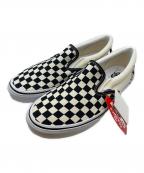 VANSヴァンズ）の古着「スリッポン」｜アイボリー×ブラック