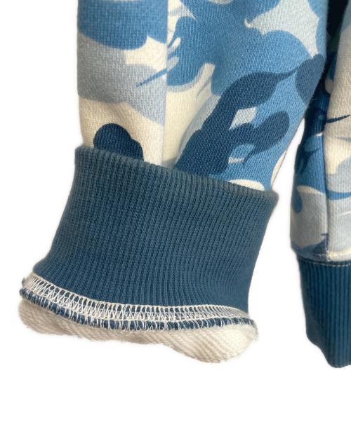 SUPPLIER（サプライヤー）SUPPLIER (サプライヤー) ジップパーカー ブルー×ホワイト サイズ:Mの古着・服飾アイテム