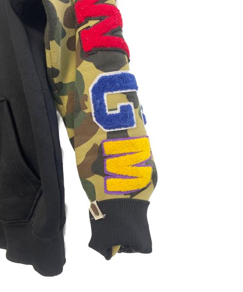 A BATHING APE（アベイシングエイプ）A BATHING APE (ア ベイシング エイプ) ジップパーカー ブラック サイズ:Mの古着・服飾アイテム