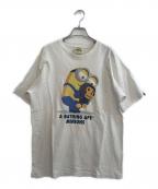 BAPE BY A BATHING APE×ミニオンズベイプバイアベイシングエイプ×ミニオンズ）の古着「半袖カットソー」｜ホワイト