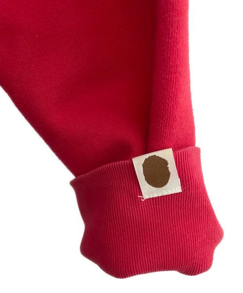 A BATHING APE（ア ベイシング エイプ）A BATHING APE (ア ベイシング エイプ) プルオーバーパーカー レッド サイズ:Lの古着・服飾アイテム