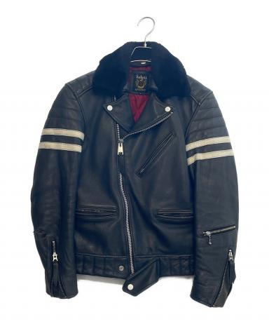 古着　Schott　デニムライダースジャケット　サイズM　アメカジ　バイク 中古・古着通販】Schott (ショット) ライダースジャケット ブラック