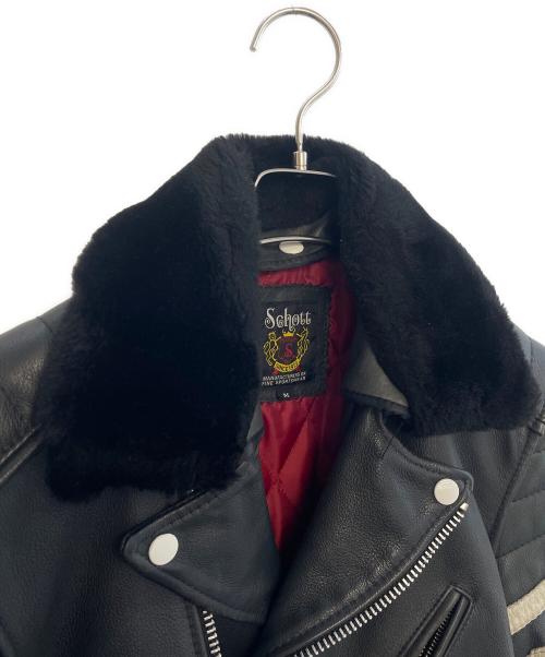 Schott（ショット）Schott (ショット) ライダースジャケット ブラック サイズ:Mの古着・服飾アイテム