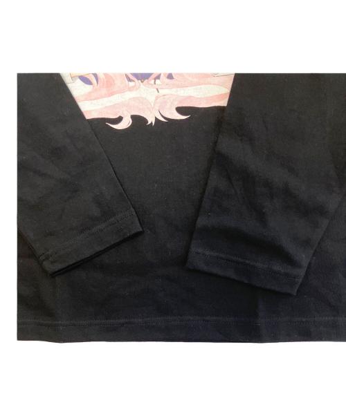 ロングTシャツ（ロングティーシャツ）ロングTシャツ (ロングティーシャツ) 可愛いだけじゃない式守さんロングTシャツ ブラック サイズ:L 未使用品の古着・服飾アイテム