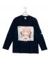 ロングTシャツ（ロングティーシャツ）の古着「可愛いだけじゃない式守さんロングTシャツ」｜ブラック