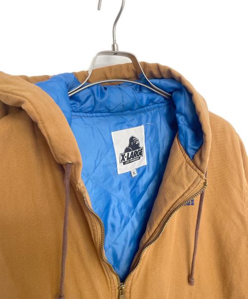 X-LARGE（エクストララージ）X-LARGE (エクストララージ) ジップアップジャケット ベージュ×ブルー サイズ:ＸＬの古着・服飾アイテム