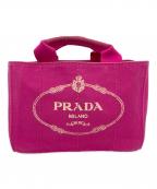 PRADAプラダ）の古着「キャンバストートバッグ」｜ショッキングピンク