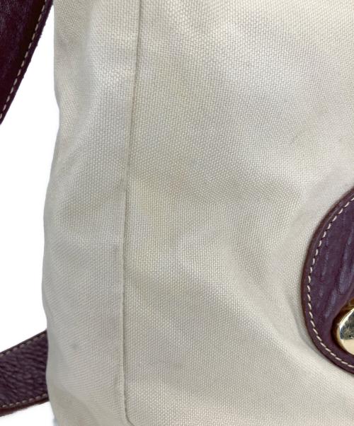 Vivienne Westwood（ヴィヴィアンウエストウッド）Vivienne Westwood (ヴィヴィアンウエストウッド) キャンバスショルダーバッグ ベージュの古着・服飾アイテム