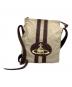 Vivienne Westwood (ヴィヴィアンウエストウッド) キャンバスショルダーバッグ ベージュ：10000円