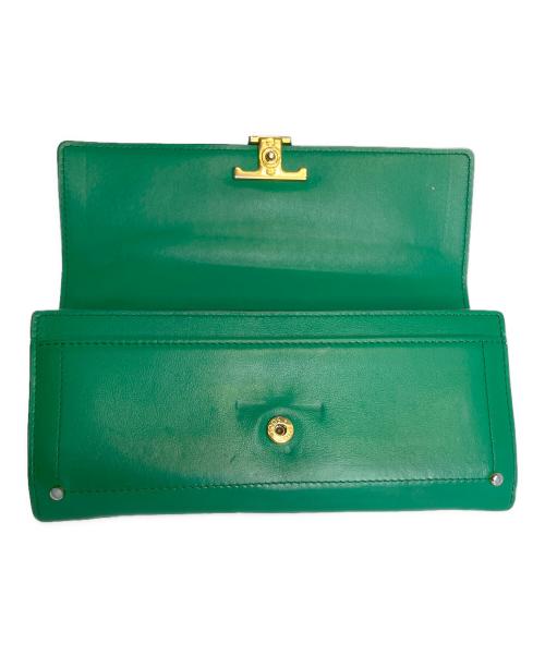 TOD'S（トッズ）TOD'S (トッズ) 長財布 グリーンの古着・服飾アイテム