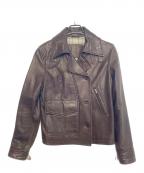 Timberlandティンバーランド）の古着「ラムレザージャケット」｜ブラウン