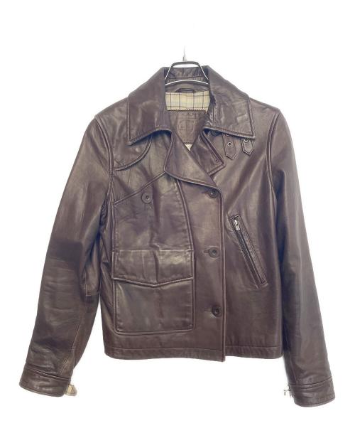 Timberland（ティンバーランド）Timberland (ティンバーランド) ラムレザージャケット ブラウン サイズ:8の古着・服飾アイテム